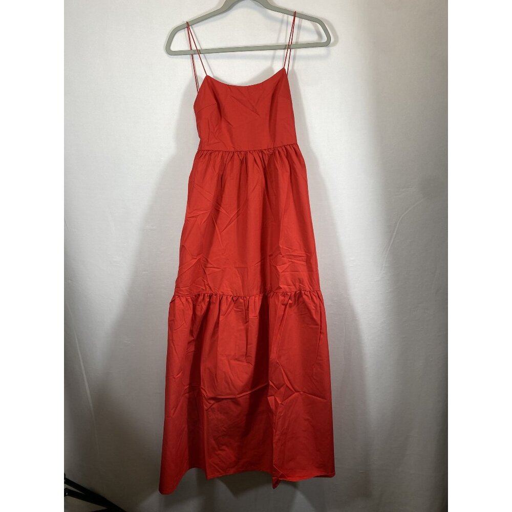 Commense Red Sleeveless Tiered Maxi Dress XS With Tags